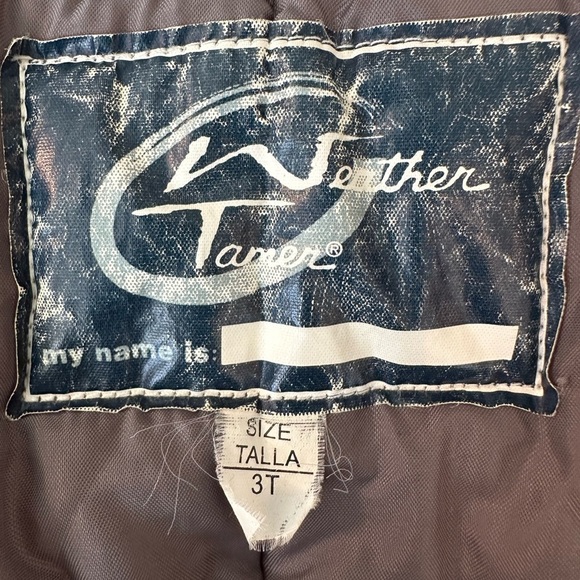 VTG 90’s Weather Tamer Snow Ski Coat Red  Cream Black Toddler Kids Size 3T EUC - Picture 7 of 11